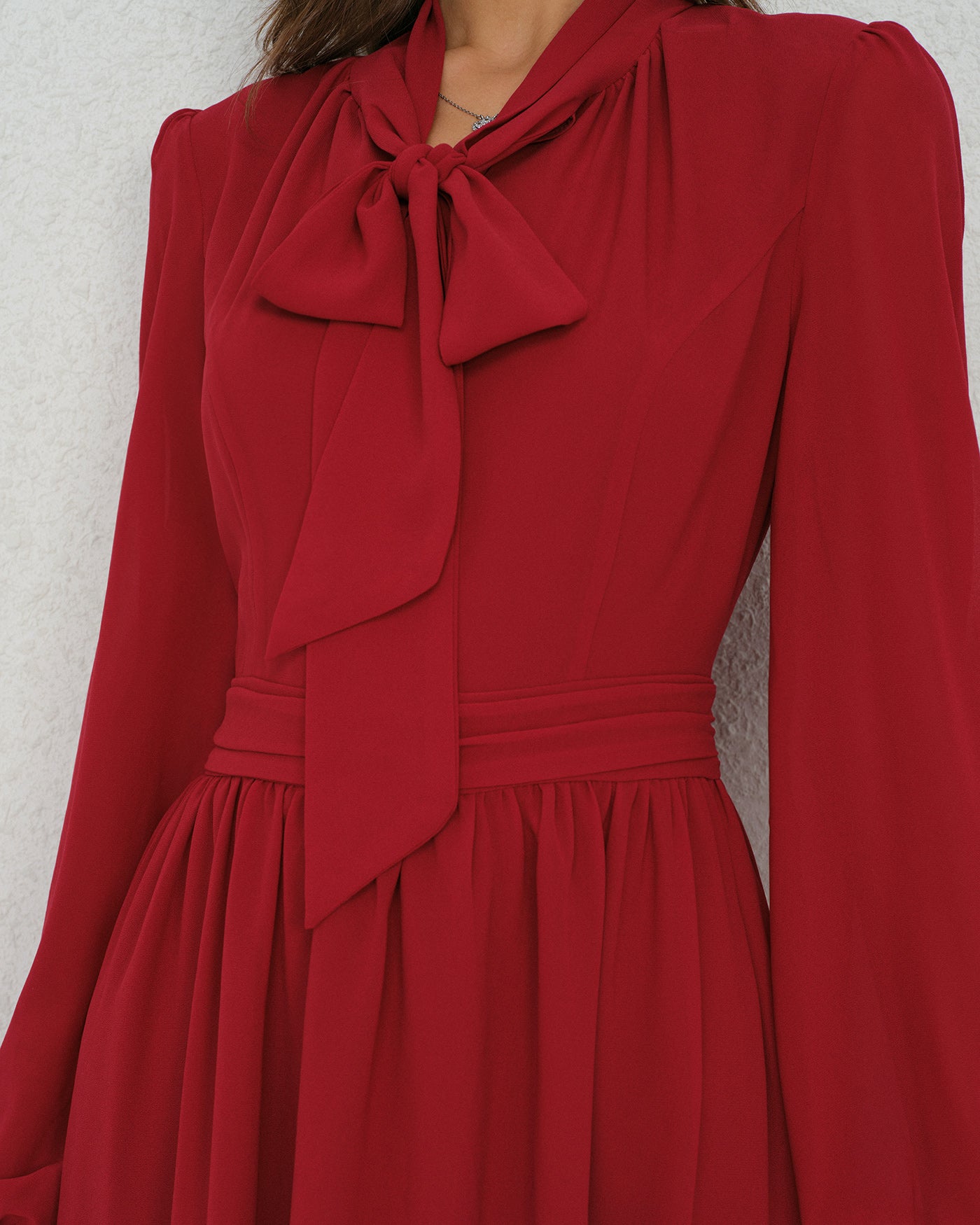Women's Woven Polyester Midi Dress Dresses - RIHOAS