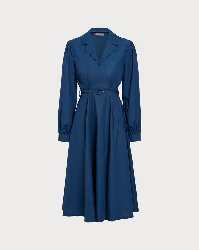 Women's Woven Polyester Midi Dress Dresses - RIHOAS