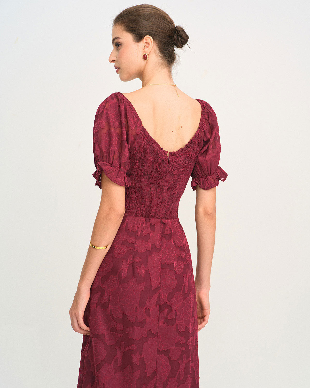 Women's Woven Polyester Midi Dresses Dresses - RIHOAS