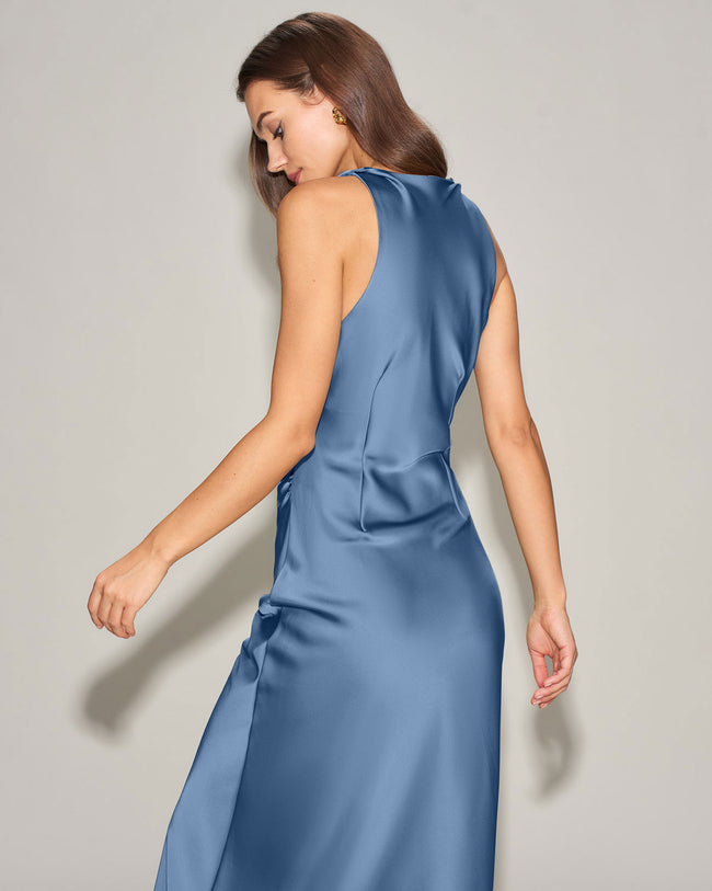 Women's Woven Polyester Midi Dresses Dresses - RIHOAS