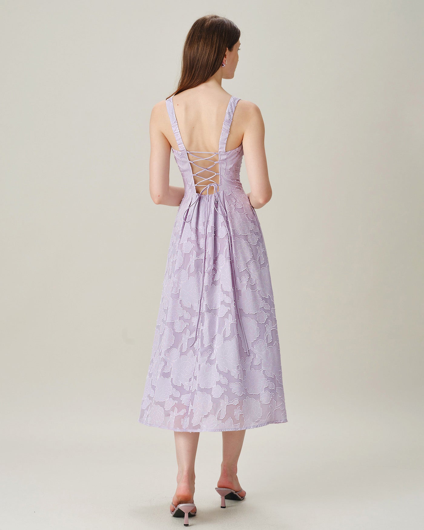 Women's Woven Polyester Midi Dresses Dresses - RIHOAS