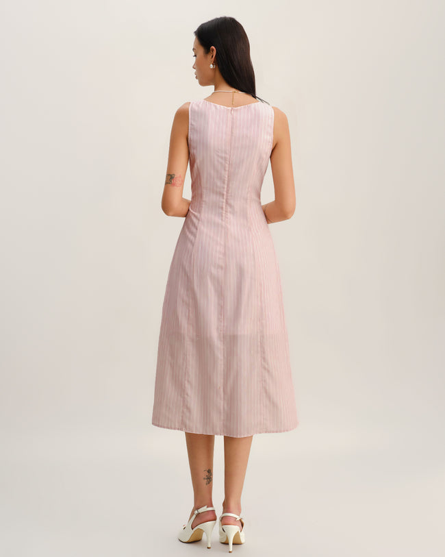 Women's Woven Polyester Midi Dresses Dresses - RIHOAS