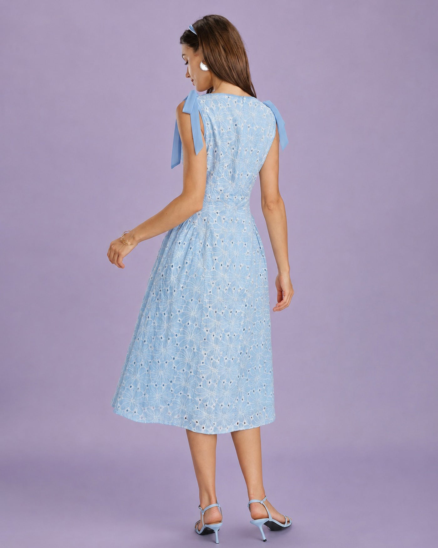 Women's Woven Polyester Midi Dresses Dresses - RIHOAS