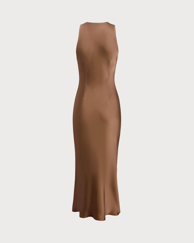 Women's Woven Polyester Midi Dresses Dresses - RIHOAS