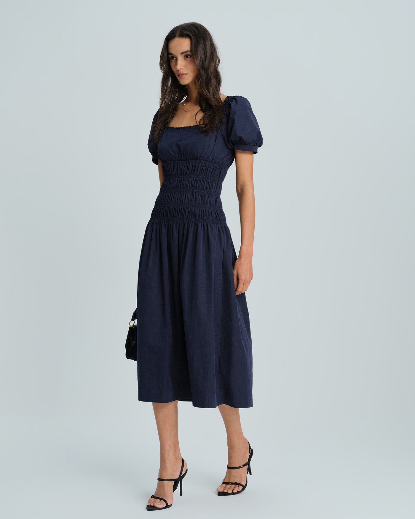 Women's Woven Polyester Midi Dresses Dresses - RIHOAS