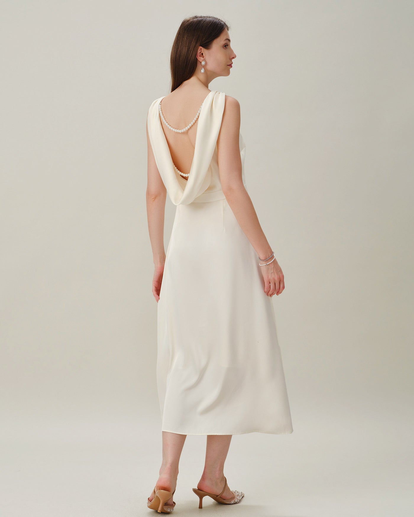 Women's Woven Polyester Midi Dresses Dresses - RIHOAS