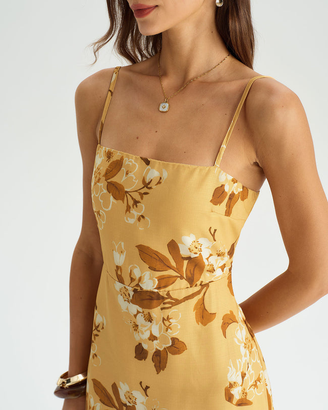 Women's Woven Polyester Midi Dresses Dresses - RIHOAS