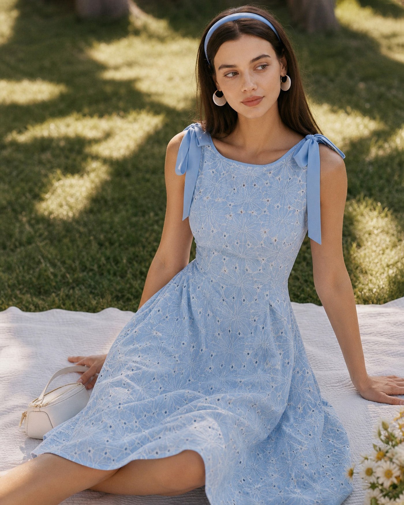 Women's Woven Polyester Midi Dresses Dresses - RIHOAS