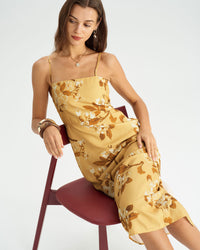Women's Woven Polyester Midi Dresses Dresses - RIHOAS