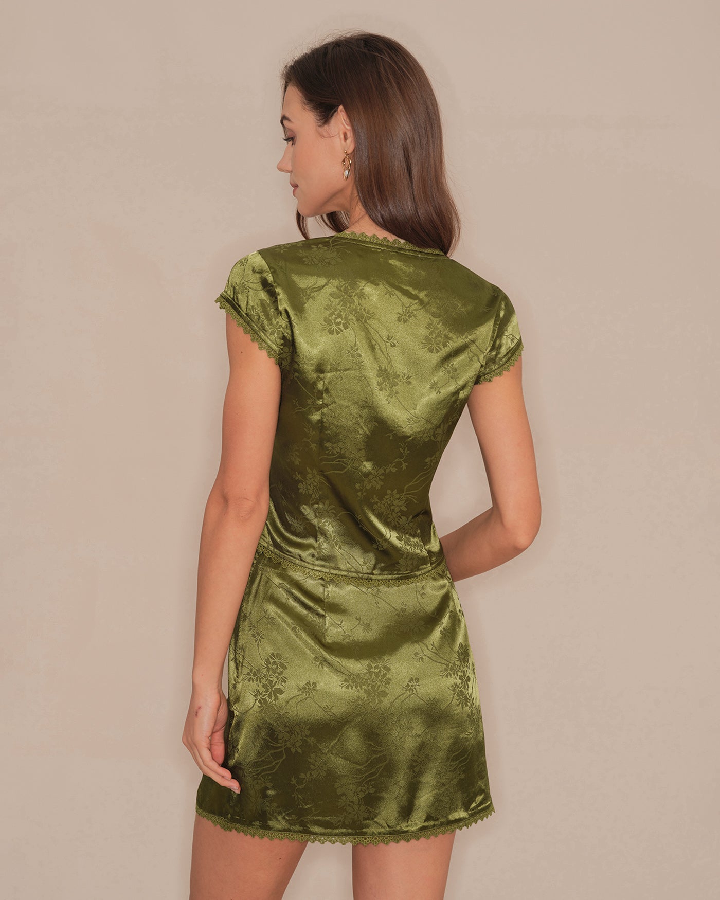 Women's Woven Polyester Midi Skirt Bottoms - RIHOAS