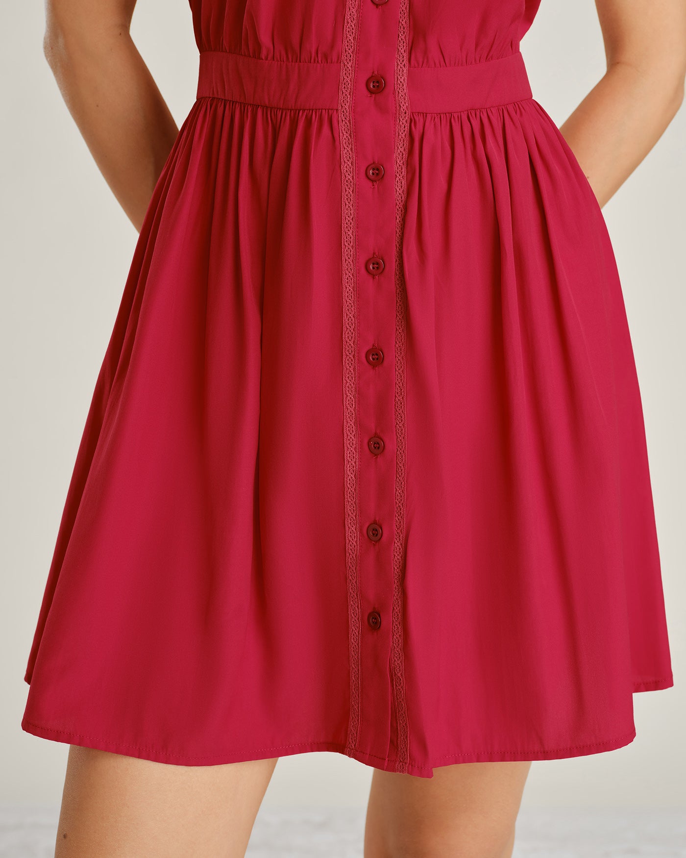 Women's Woven Polyester Mini Dress Dresses - RIHOAS