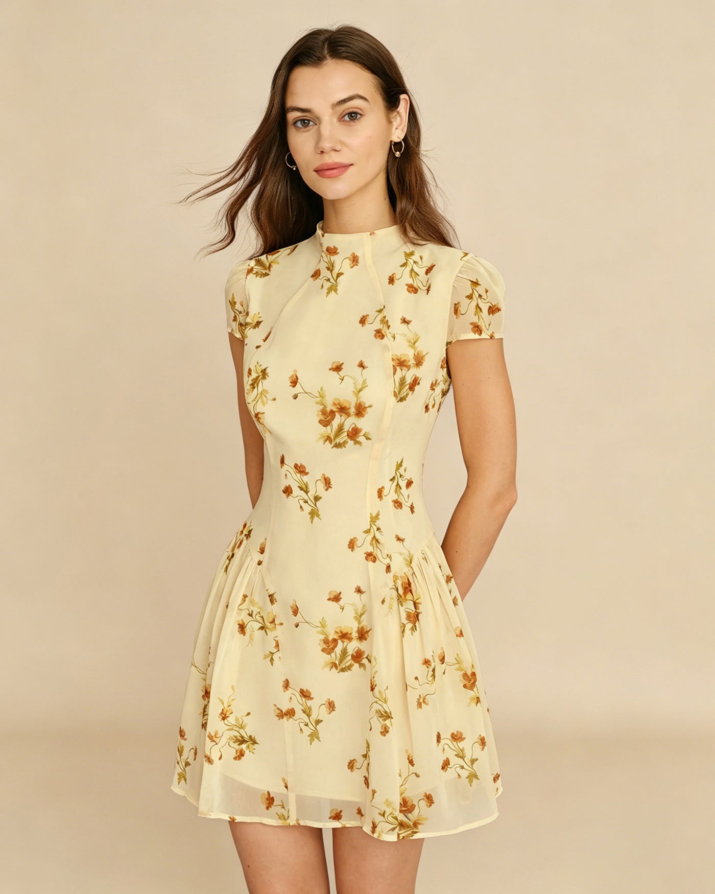 Women's Woven Polyester Mini Dress Dresses - RIHOAS