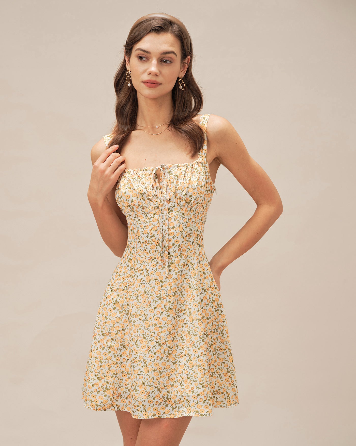 Women's Woven Polyester Mini Dress Dresses - RIHOAS