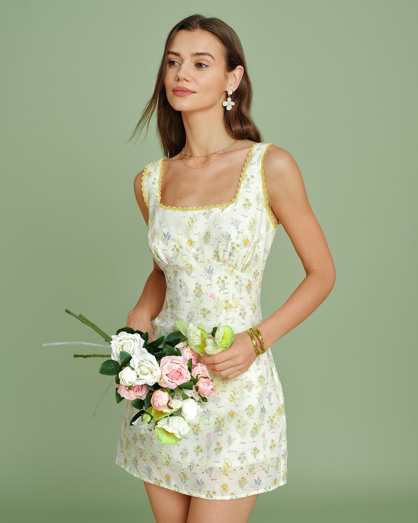 Women's Woven Polyester Mini Dress Dresses - RIHOAS
