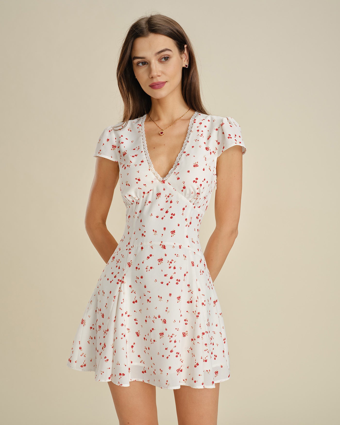 Women's Woven Polyester Mini Dress Dresses - RIHOAS