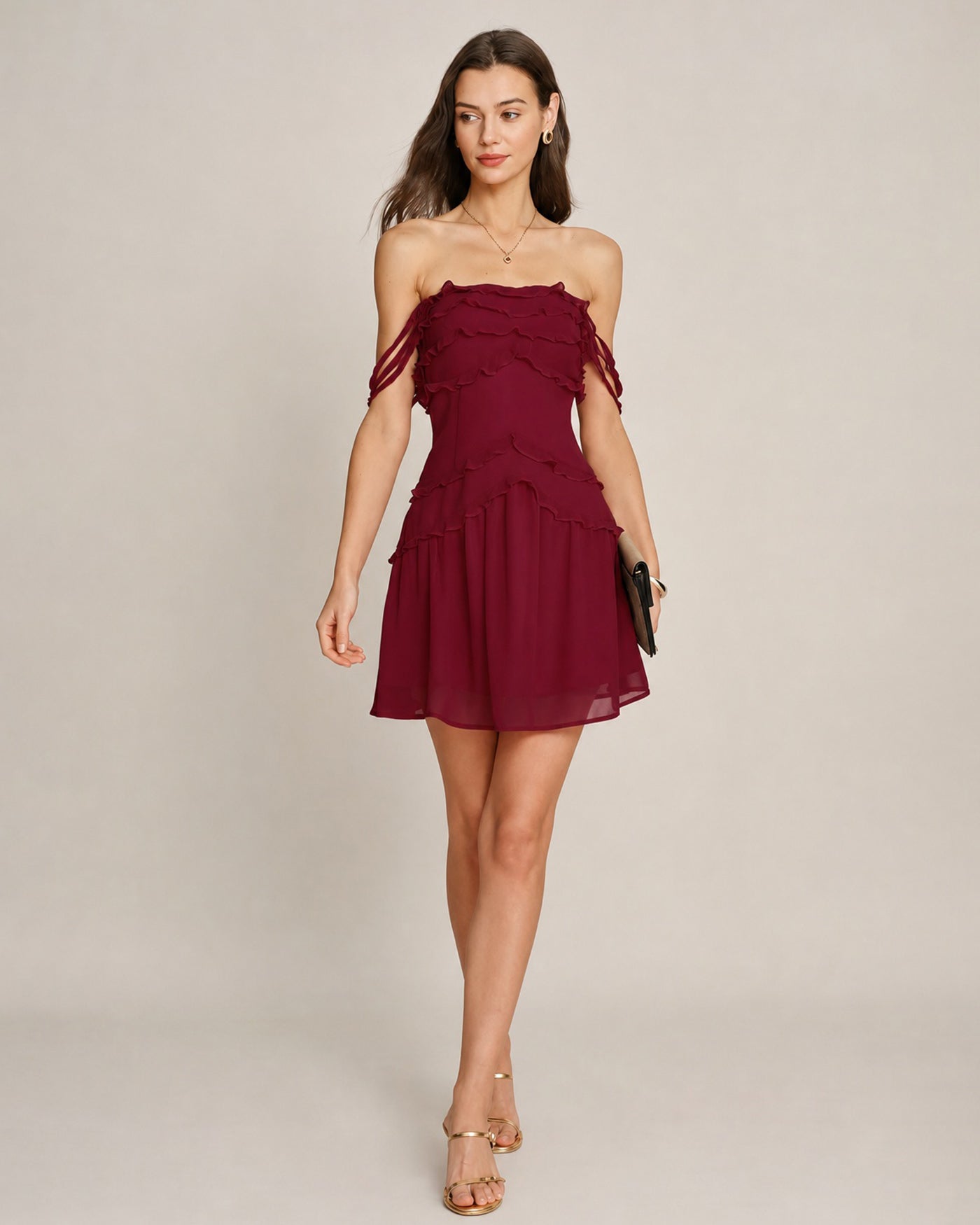 Women's Woven Polyester Mini Dress Dresses - RIHOAS