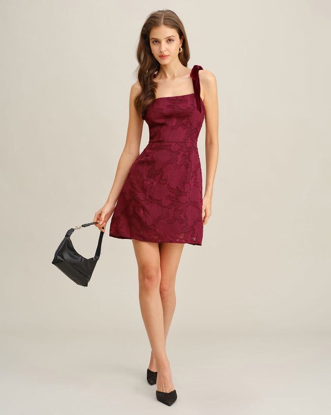 Women's Woven Polyester Mini Dress Dresses - RIHOAS