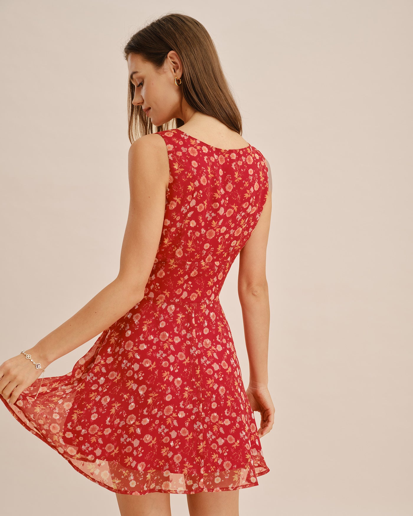 Women's Woven Polyester Mini Dress Dresses - RIHOAS