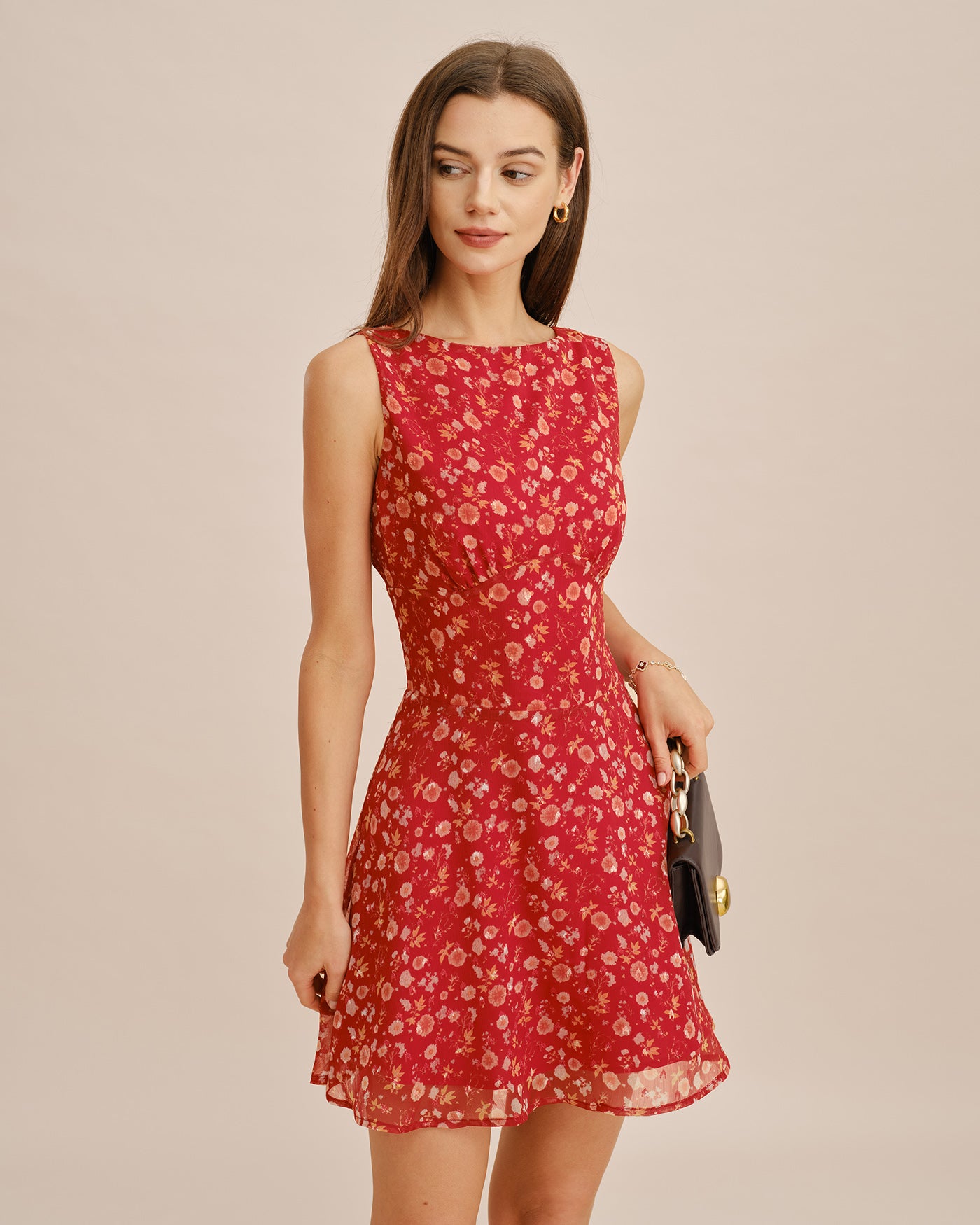 Women's Woven Polyester Mini Dress Dresses - RIHOAS