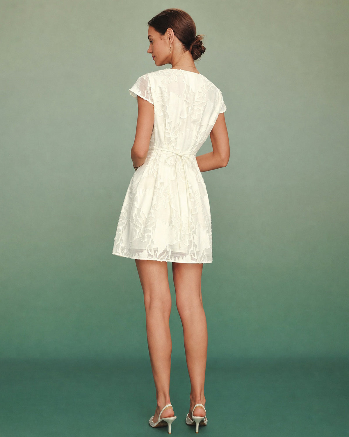 Women's Woven Polyester Mini Dress - RIHOAS