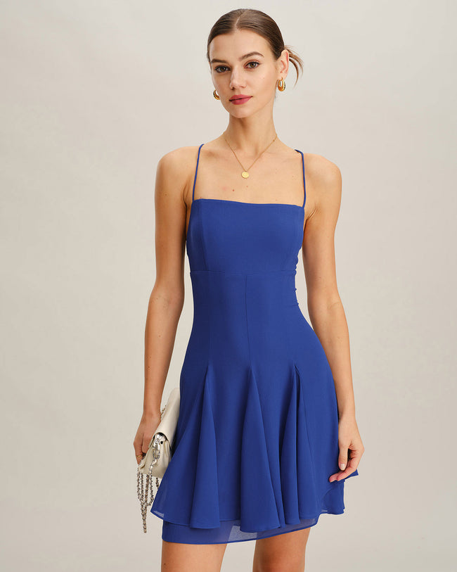 Women's Woven Polyester Mini Dress Dresses - RIHOAS