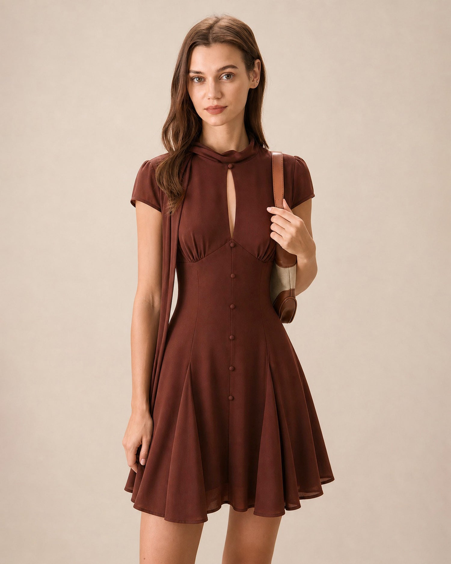Women's Woven Polyester Mini Dresses Dresses - RIHOAS