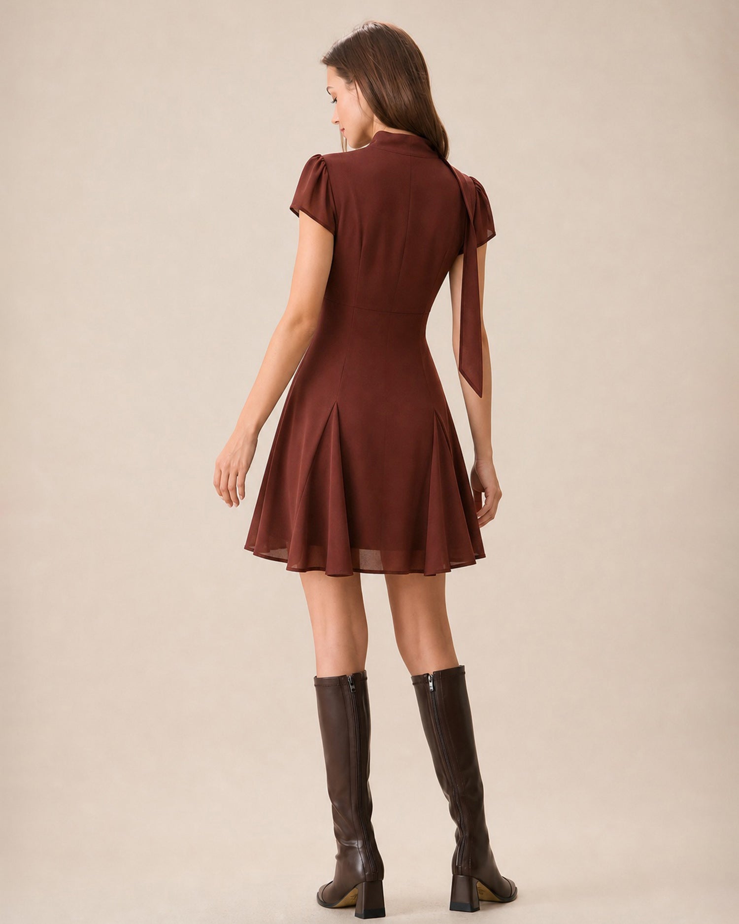 Women's Woven Polyester Mini Dresses Dresses - RIHOAS