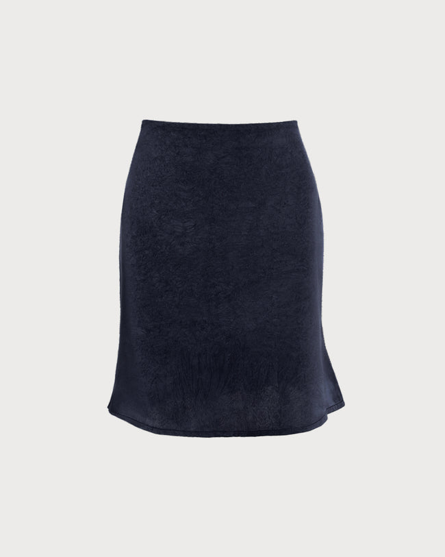 Women's Woven Polyester Mini Skirt Bottoms - RIHOAS