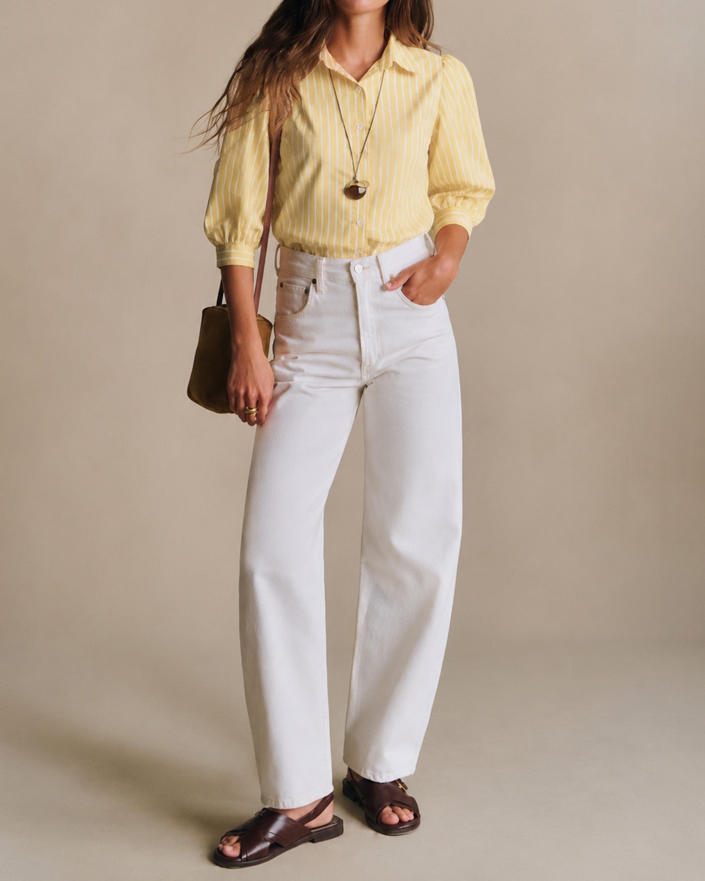 Women's Woven Polyester Shirt Tops - RIHOAS