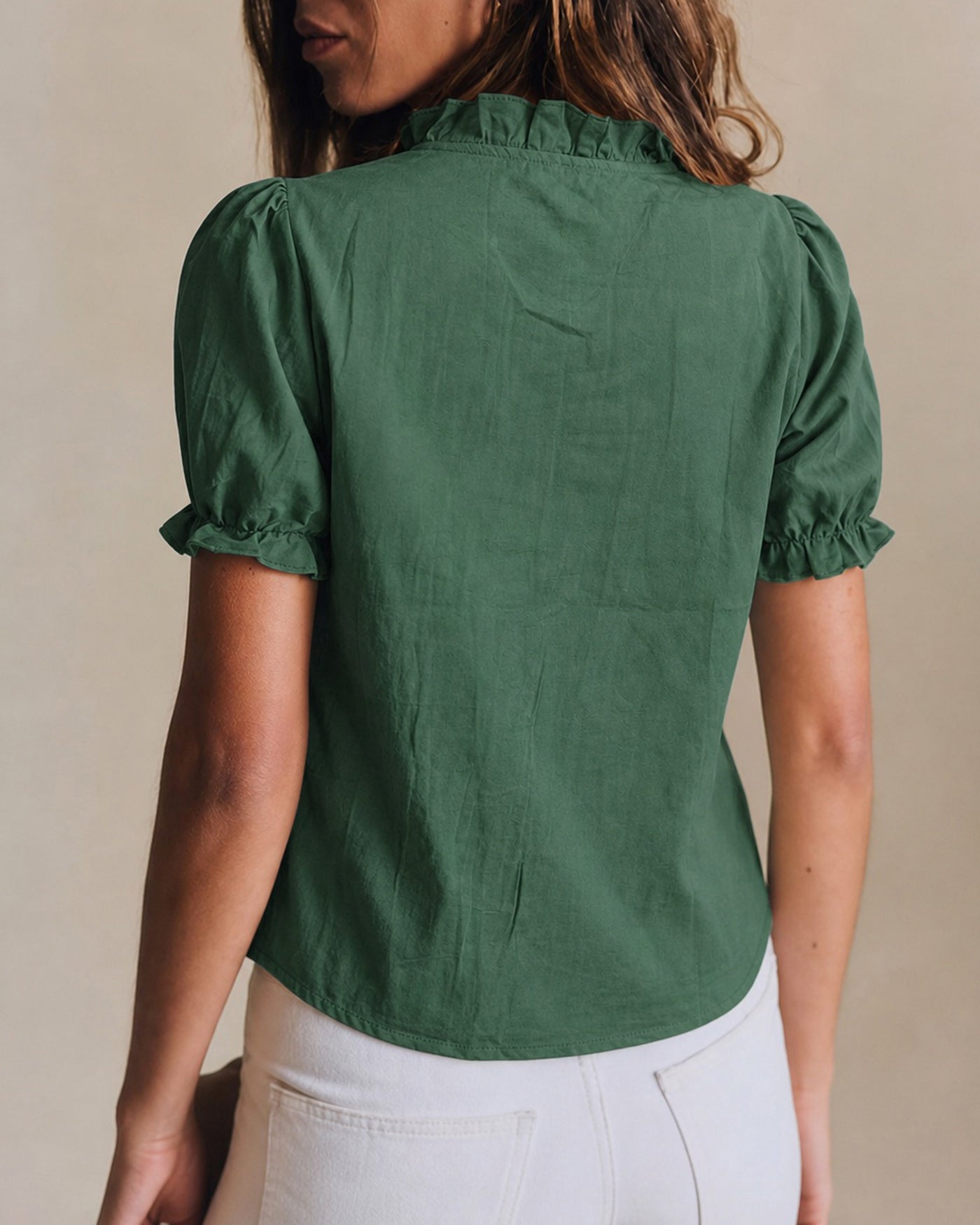 Women's Woven Polyester Shirt Tops - RIHOAS