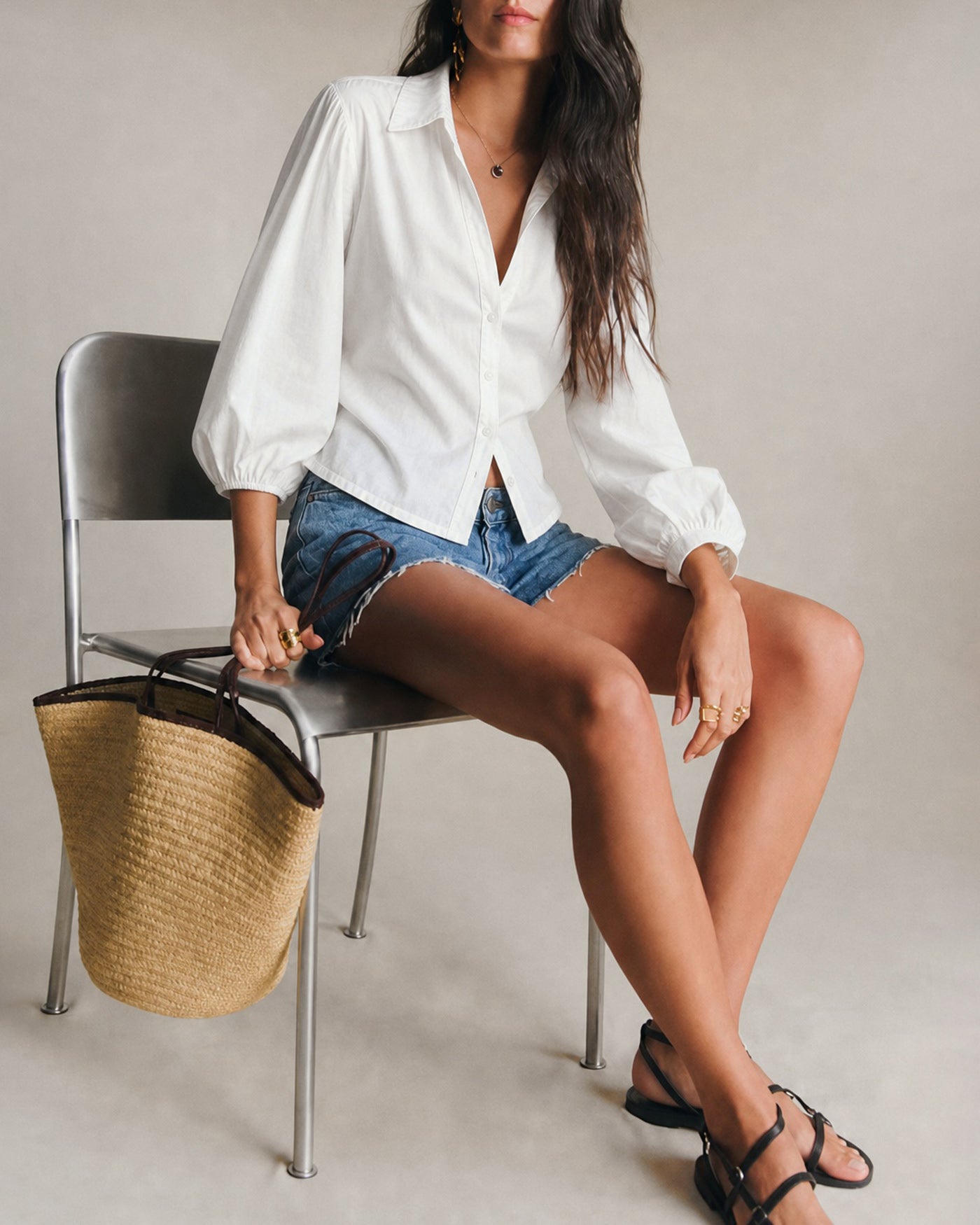 Women's Woven Polyester Shirt Tops - RIHOAS