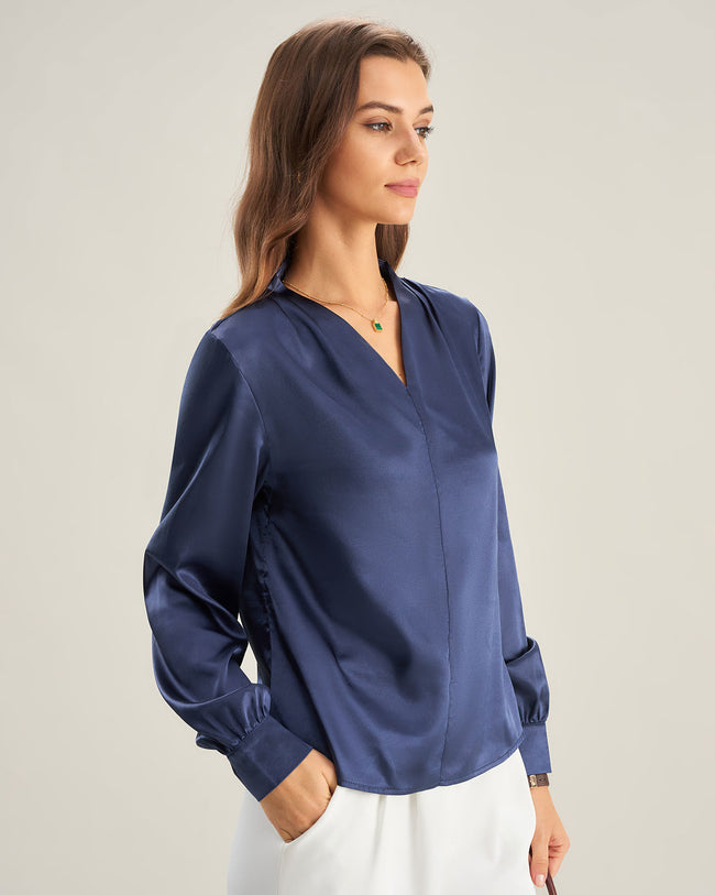 Women's Woven Polyester Shirt Tops - RIHOAS