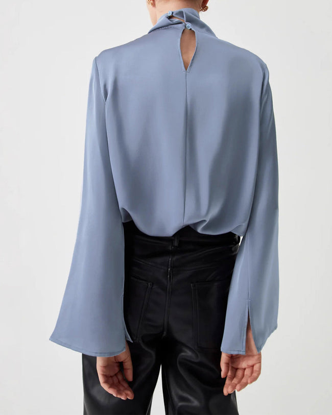 Women's Woven Polyester Shirt Tops - RIHOAS