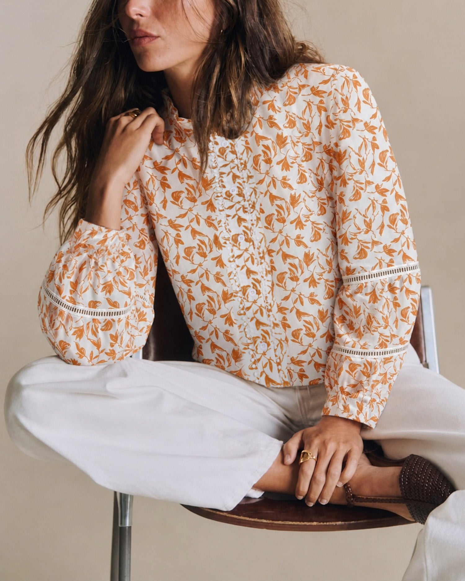 Women's Woven Polyester Shirt Tops - RIHOAS