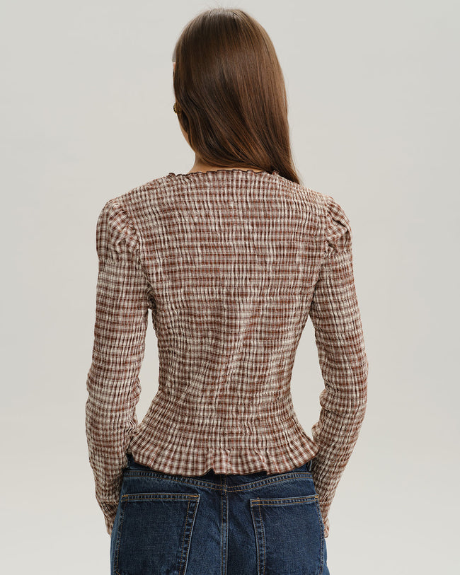 Women's Woven Polyester Shirt Tops - RIHOAS