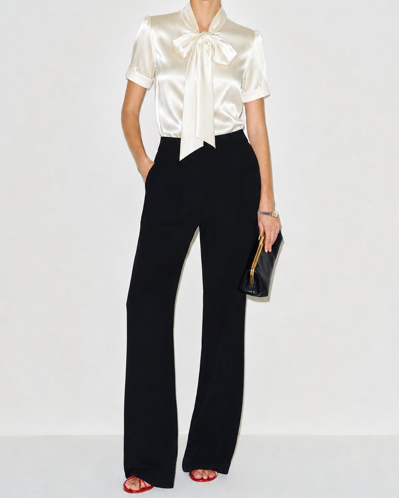Women's Woven Polyester Shirt Tops - RIHOAS