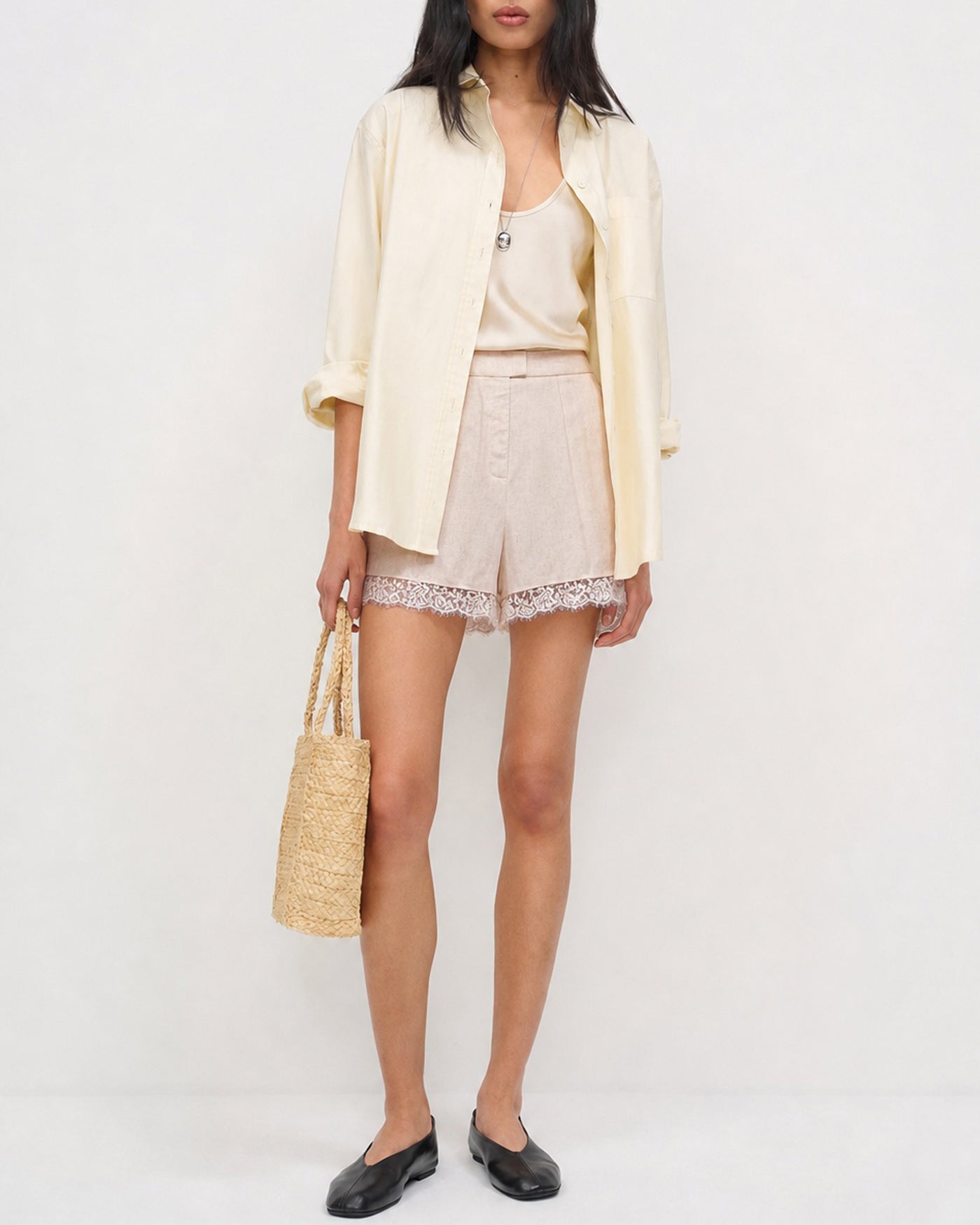 Women's Woven Polyester Shorts Bottoms - RIHOAS