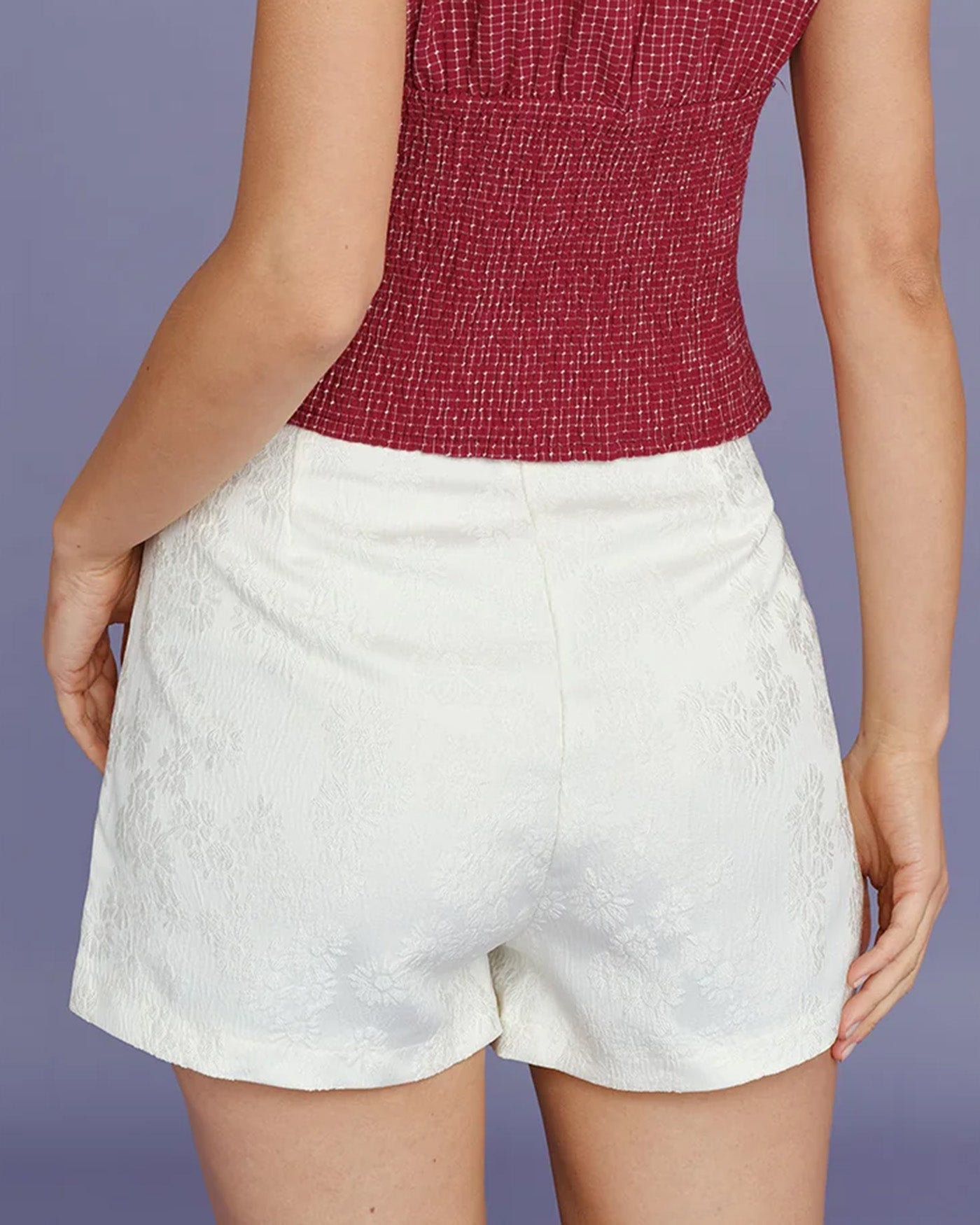 Women's Woven Polyester Shorts Bottoms - RIHOAS