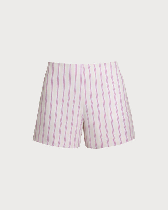 Women's Woven Polyester Shorts Pink Bottoms - RIHOAS