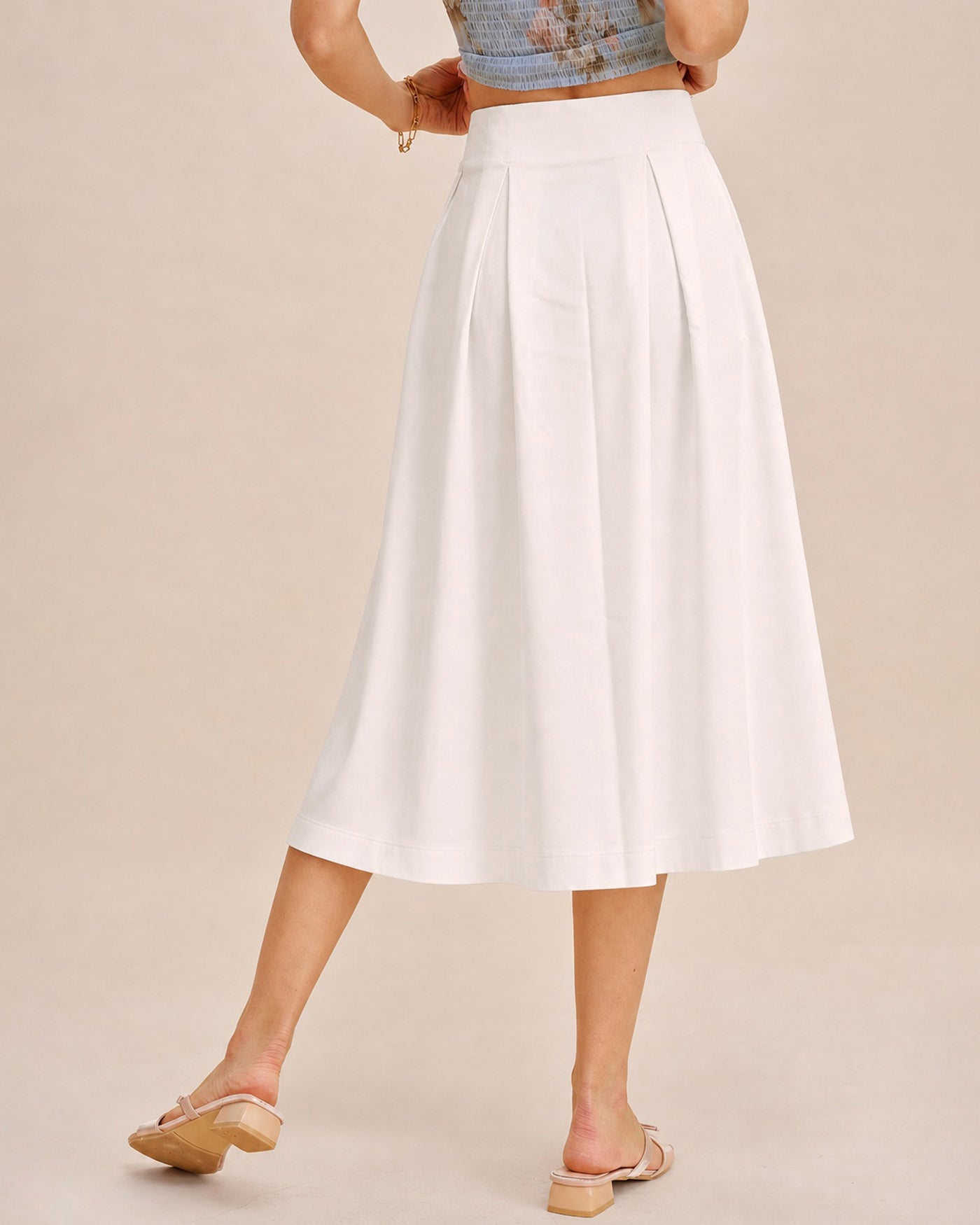 Women's Woven Polyester Skirt Bottoms - RIHOAS