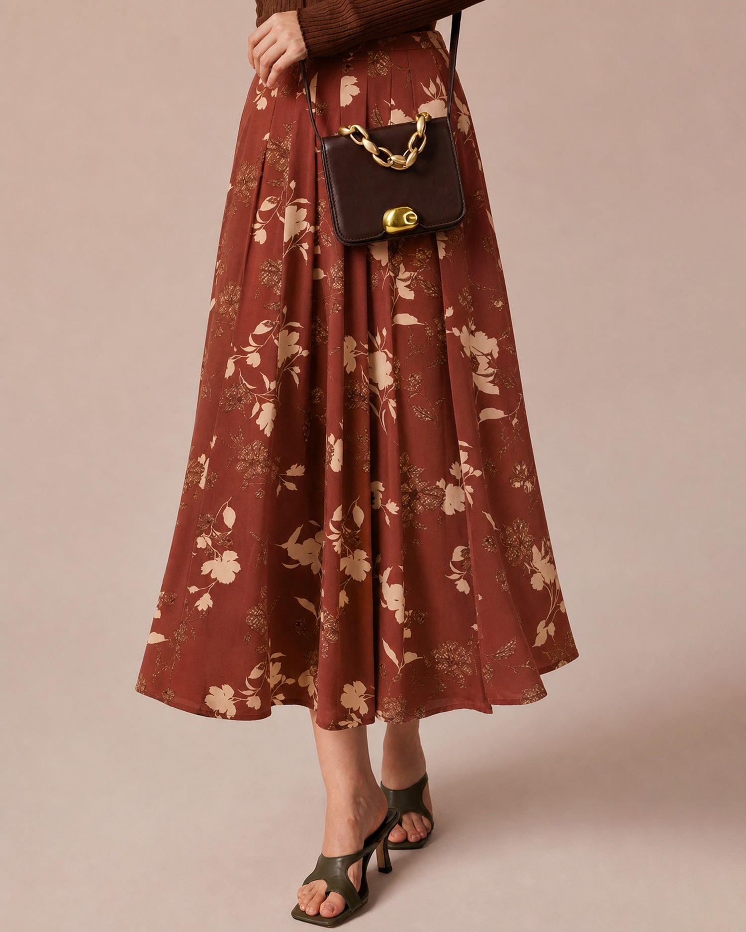 Women's Woven Polyester Skirt - RIHOAS