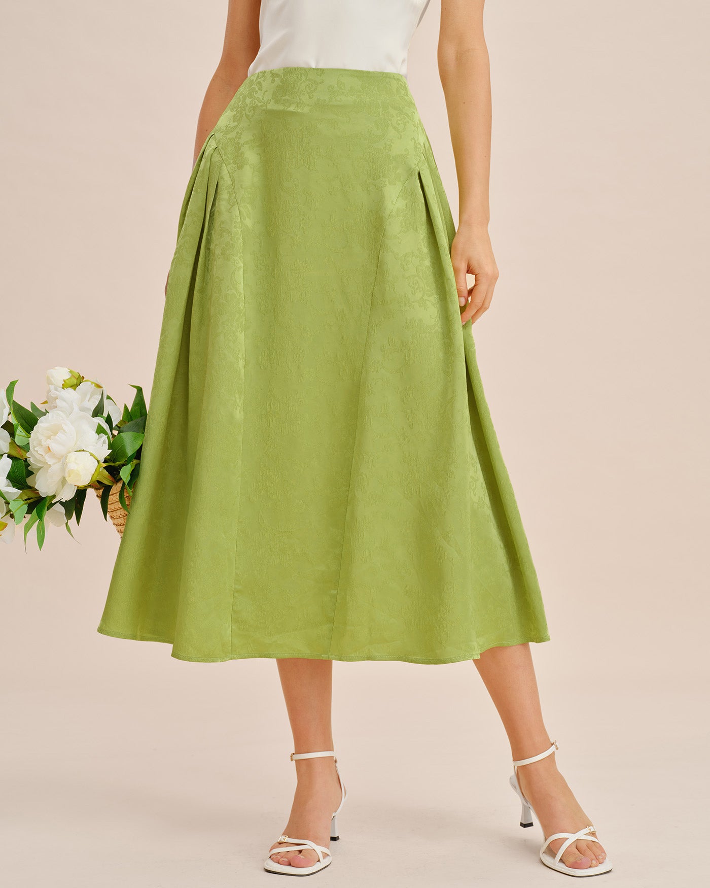 Women's Woven Polyester Skirt Bottoms - RIHOAS
