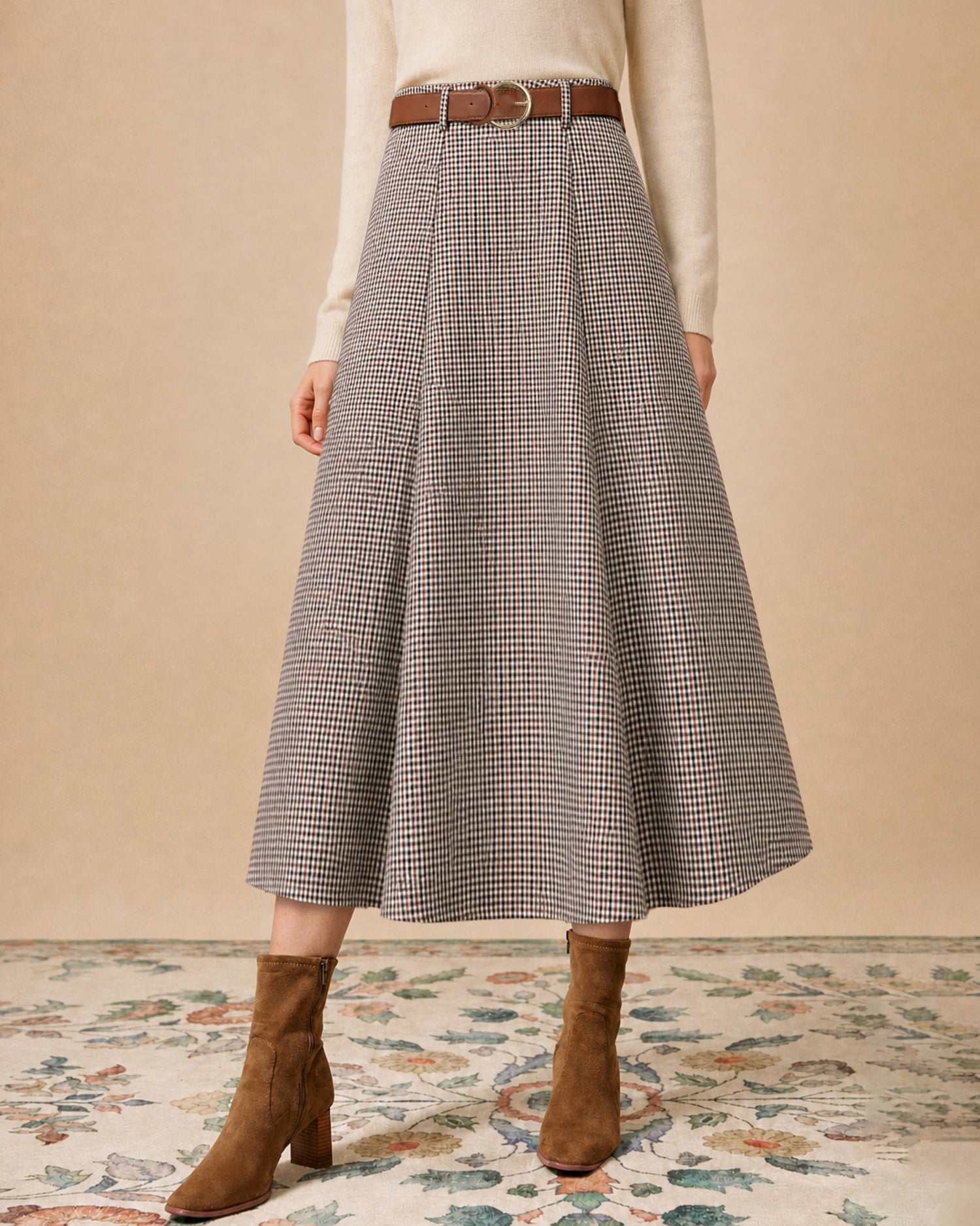 Women's Woven Polyester Skirt - RIHOAS