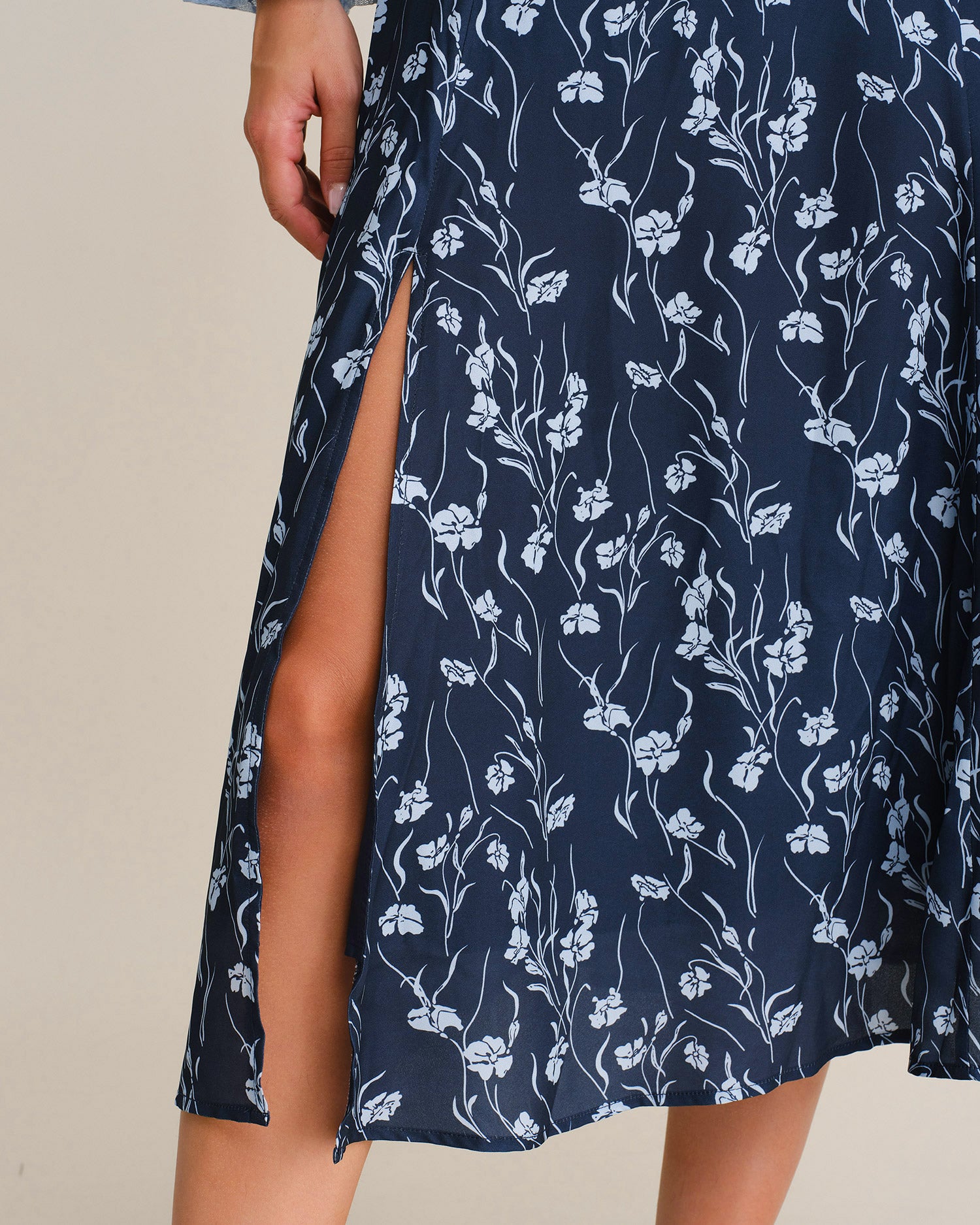 Women's Woven Polyester Skirt - RIHOAS - 01
