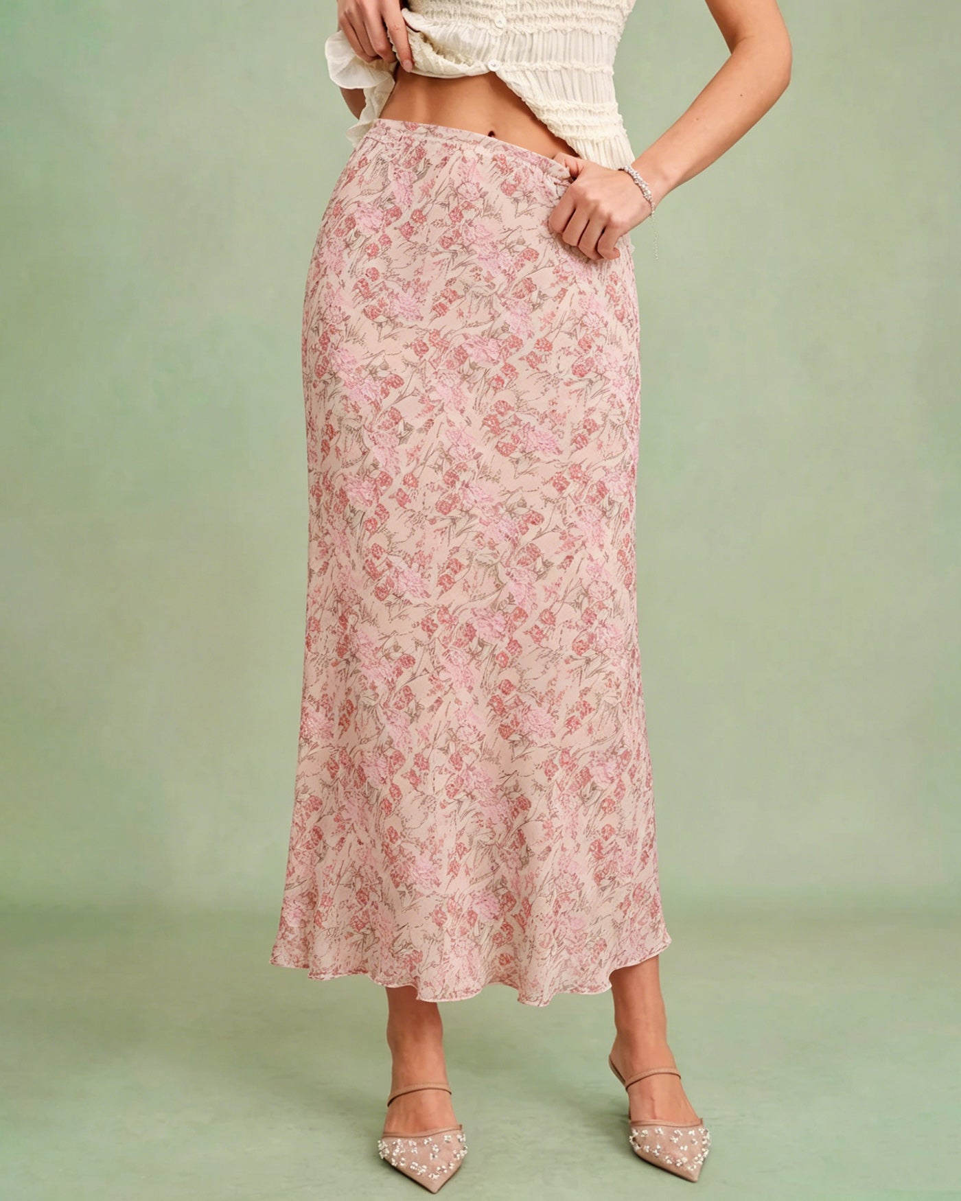Women's Woven Polyester Skirt Bottoms - RIHOAS