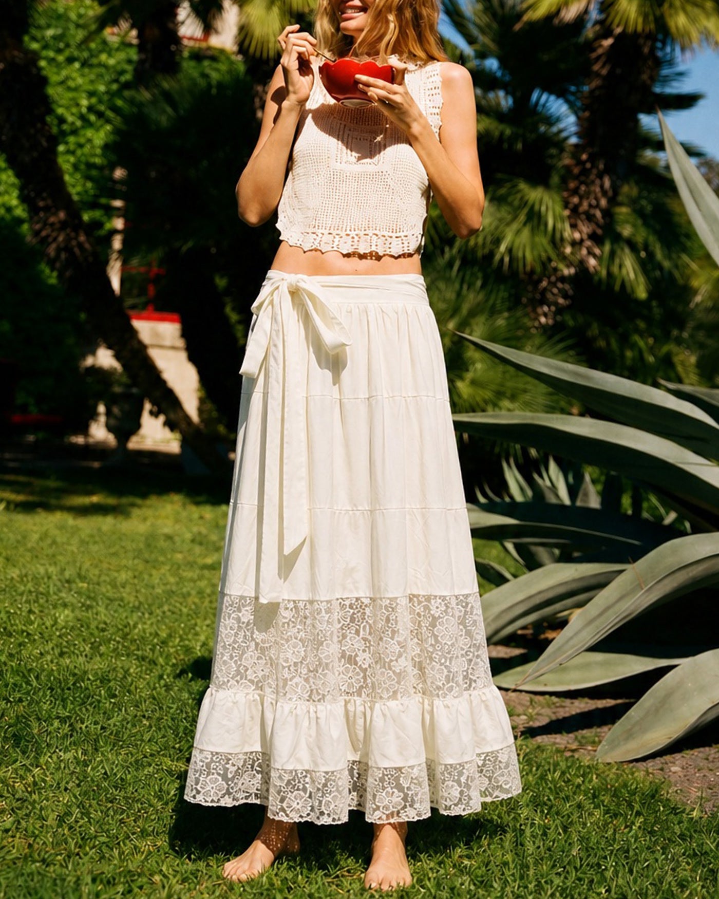 Women's Woven Polyester Skirt Bottoms - RIHOAS