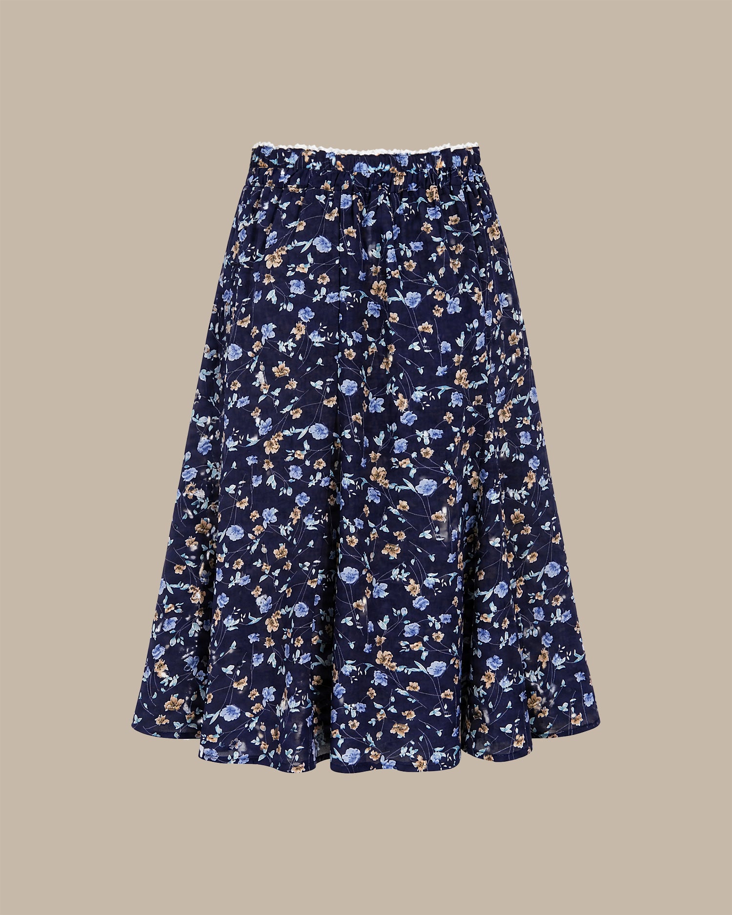 Women's Woven Polyester Skirt - RIHOAS