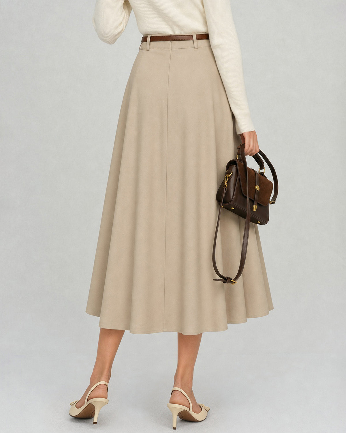 Women's Woven Polyester Skirt - RIHOAS