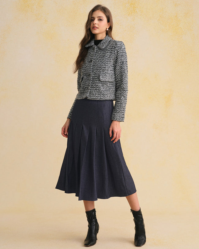 Women's Woven Polyester Skirt Bottoms - RIHOAS