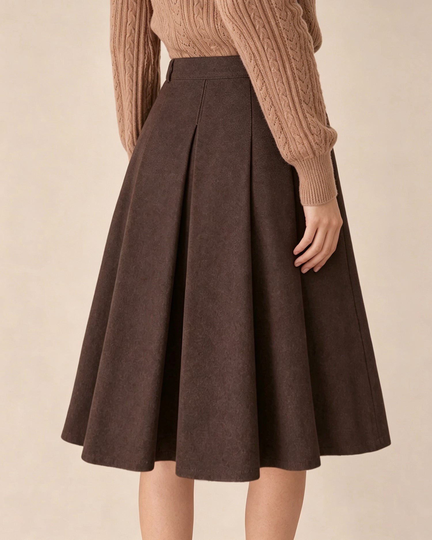 Women's Woven Polyester Skirt - RIHOAS